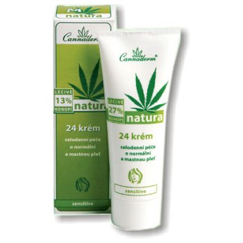 Cannaderm Natura 24 pleťový krém pro mastnou pleť 75 g