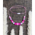 Puntja.cz kojící korále pink and gray – Zboží Dáma