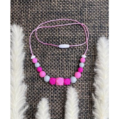 Puntja.cz kojící korále pink and gray – Zboží Dáma