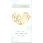 Albi Svatební obálka na peníze - Zlaté srdce – Zboží Mobilmania