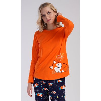 Vienetta Liška dámské dlouhé oranžové – Zboží Dáma