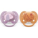 Philips Avent Ultrasoft 2 ks + sterilizační box dívčí fialová – Zboží Dáma