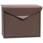 Kovová poštovní schránka Elop se zvýšenou odolností proti dešti, hnědá – Hledejceny.cz