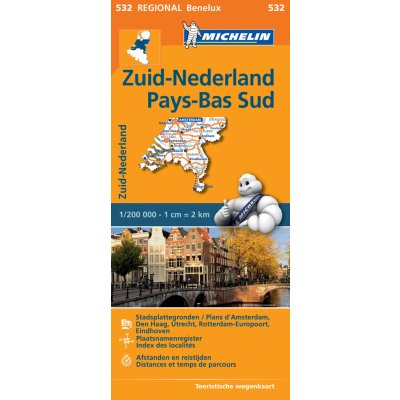 Michelin vydavatelství mapa Netherlands South (Nizozemí jih) 1:200 t.