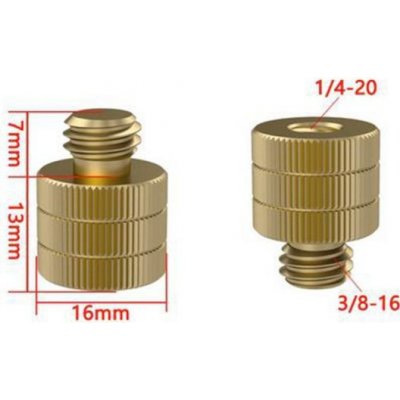 Stablecam Měděný 3/8palcový šroub do 1/4palcového otvoru pro šroub 1DJ6559C – Zboží Živě