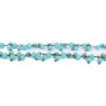 Ketlovaný chalcedonit AG 925/1000 černé rhodium MM 025 – Zboží Mobilmania