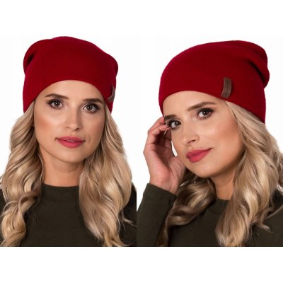 Fashionweek elegantní dámská teplá čepice beanie ZIZI-V1 Červená – Hledejceny.cz
