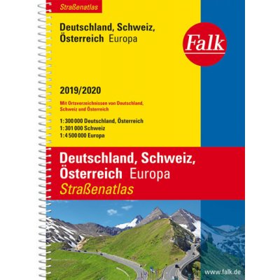 Německo Rakousko Švýcarsko atlas Falk spirála 19/20 – Zbozi.Blesk.cz