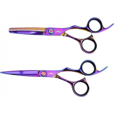 Mr. Mustache Set kadeřnických nůžek Rainbow 440c 5,5″ – Zbozi.Blesk.cz