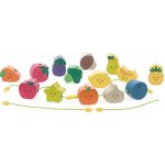 Vilac Dřevěné navlékací korálky ovoce a zelenina – Zboží Dáma