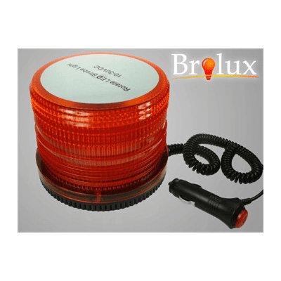 sapro LED maják výstražný oranžový BROLUX, 12-24 V, IP55, s magnetem