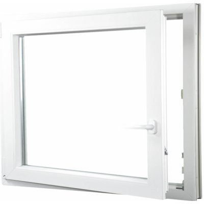 Aluplast Plastové okno jednokřídlo bílé 1000 x 800 mm Levé, Dvojsklo Ug= 1,1 – Hledejceny.cz