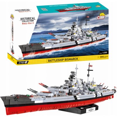 Cobi 4841 II WW Battleship Bismarck, 1:300, 2789 k – Zbozi.Blesk.cz