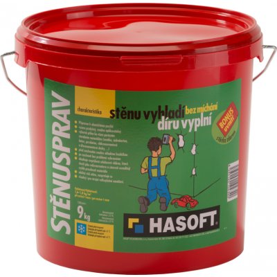 HASOFT STĚNUSPRAV vyrovnávací hmota 9 kg – HobbyKompas.cz