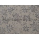 susenerostliny.cz vánoční organza HJ111 bílá 36cm x 10y – Hledejceny.cz