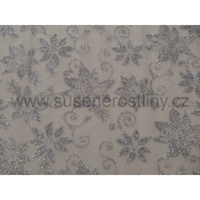 susenerostliny.cz vánoční organza HJ111 bílá 36cm x 10y – Hledejceny.cz