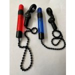 Fox Slik Bobbin Black Label Powergrip Blue + Red s delšími řetízky a Adjustable klipy 2 ks