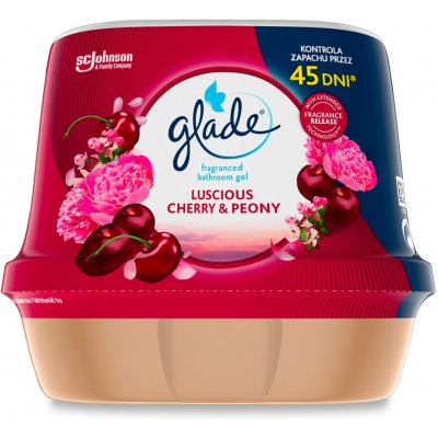 Glade Lucious Cherry & Peony vonný gel do koupelny 180 g – Zboží Mobilmania