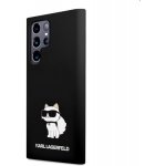 Pouzdro Karl Lagerfeld Liquid Silicone Choupette NFT na Samsung Galaxy S23 Ultra černé – Zboží Mobilmania