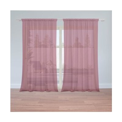 Sablio Záclony Vínová: 2ks 150x250cm – Hledejceny.cz