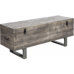 Ainnde Factory 115 cm šedá masiv mango LAV39664 – Zboží Dáma