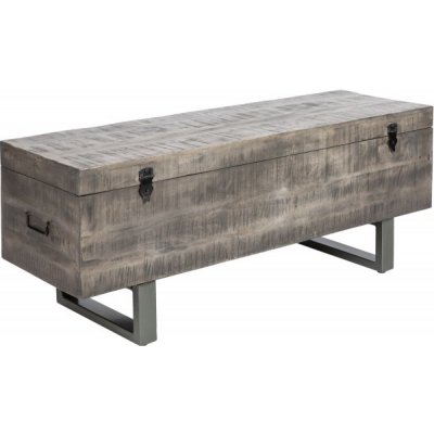 Ainnde Factory 115 cm šedá masiv mango LAV39664 – Zboží Dáma