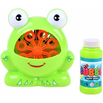 Kruzzel 21162 Dětský Bublinkovač Žába s náplní zelená