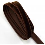 Sametová stuha - hnědá - šířka 2 cm – Zboží Dáma