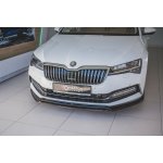 Maxton Design spoiler pod přední nárazník ver.3 pro Škoda Superb Mk3 FL Facelift, černý lesklý plast ABS – Hledejceny.cz