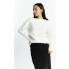 Dámský svetr a pulovr Mimosa Dámský svetry se vzorem SWE 1860 K000 Bílá