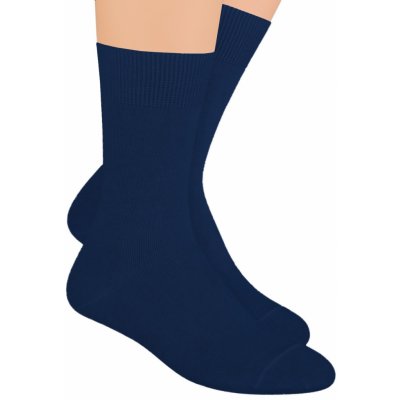 Steven pánské zdravotní ponožky s lemem 048 granát modrá