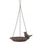 Esschert Design Závěsné napajedlo pro ptáky Flower 32 x 16 cm litina hnědá – Hledejceny.cz