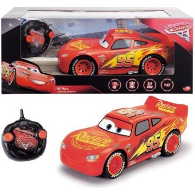 dickie rc cars 3 blesk mcqueen crazy crash