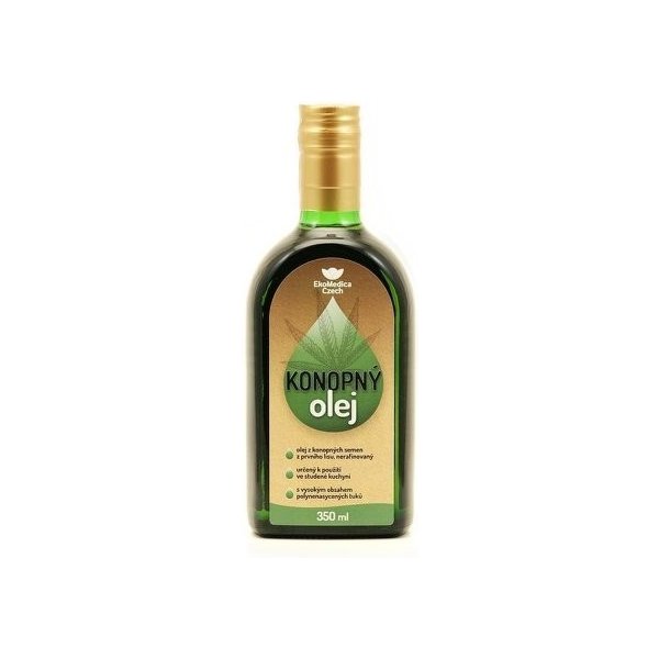 kuchyňský olej EkoMedica Olej konopný 350 ml