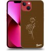 Pouzdro a kryt na mobilní telefon Apple Pouzdro Picasee silikonové Apple iPhone 13 - Brown flowers čiré