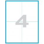 MP print samolepící etikety A4 105 x 148 mm 4 ks/arch 100 archů bílé – Zboží Dáma