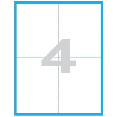 MP print samolepící etikety A4 105 x 148 mm 4 ks/arch 100 archů bílé – Zboží Dáma