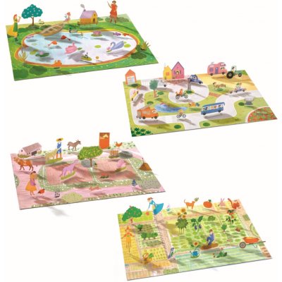 Djeco 3D samolepkový set Lift-up stickers farma – Hledejceny.cz