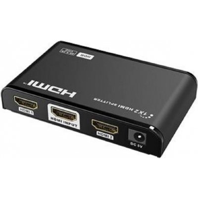 PremiumCord HDMI 2.0 splitter 1-2 porty, 4K x 2K/60Hz, FULL HD, 3D, černý KHSPLIT2F