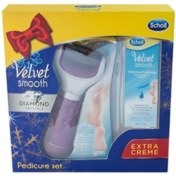 Scholl Velvet Smooth Elektrický pilník na chodidla + Noční maska 60 ml dárková sada