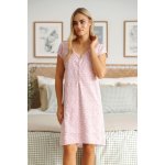 Doctor Nap světle růžová košile s kytičkama – Zboží Dáma