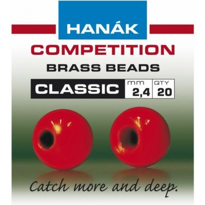 Hanák Competition Klasické Mosazné Hlavičky Fluo Červené 2 mm – Hledejceny.cz