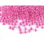 Rokajl 8/0 - 3 mm s průtahem, zářivé barvy Varianta: 2203 pink, Balení: 50 g – Hledejceny.cz