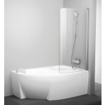 Ravak CVSK1 Rosa 160/170 R satin+Transparent, pravá 7QRS0U00Y1 – Zboží Dáma