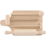Teddies kuchyňské nádobí prkénko váleček palička dřevo v krabici 40x30x4,5cm – Zboží Mobilmania