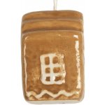 Clayre & Eef Závěsná ozdoba perníková chaloupka Gingerbread Cott - 4*4*5 cm – Hledejceny.cz