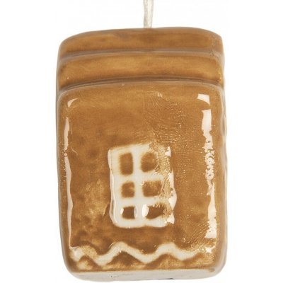 Clayre & Eef Závěsná ozdoba perníková chaloupka Gingerbread Cott - 4*4*5 cm – Hledejceny.cz