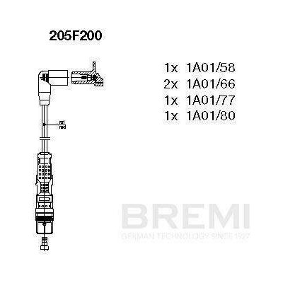 Sada kabelů pro zapalování BREMI 205F200 – Hledejceny.cz