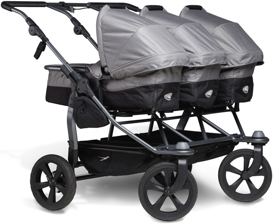 Tfk Kombinovaný TRIO COMBI pro trojčata Pushchair Vzducho-komorová kola 2024