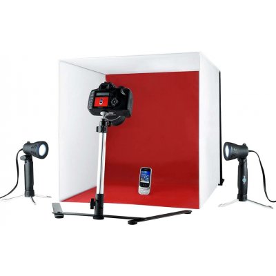 FILM-TECHNIKA Foto stan 60x60x60cm + 2x 45W LED světlo – Sleviste.cz